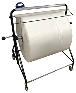 24" Economy Air Bubble Roll, Poly and Foam Dispenser