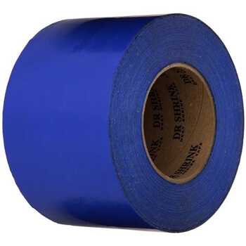Blue 4" x 180' Heat Shrink Tape | Shrink wrap tape